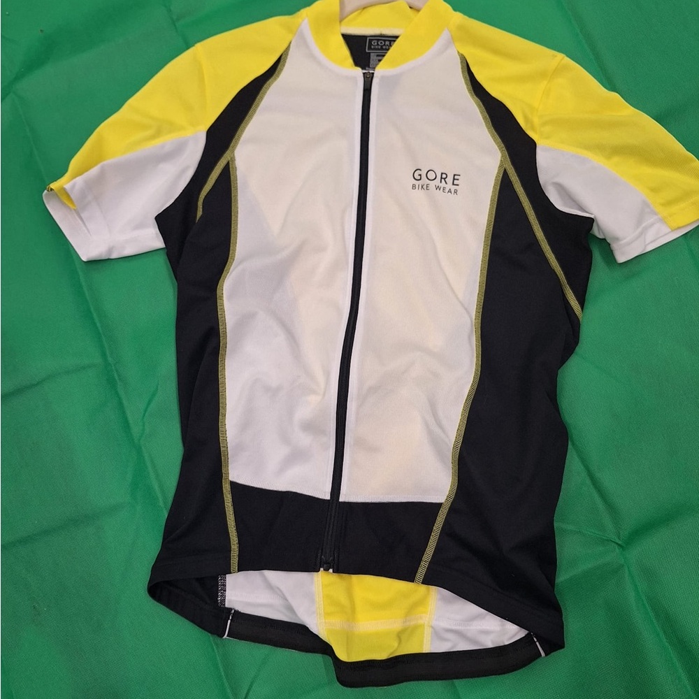 Gore Bike Wear Yellow and White Cycling Jersey